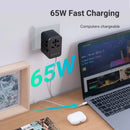 MOMAX™ 65W GaN Universal Travel Power Adapter for 224 Countries Charging Plug Cellphone Mobile Charger