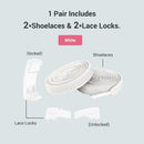 8 Pairs No Tie Shoelace Replacement With Magnetic Lace Lock